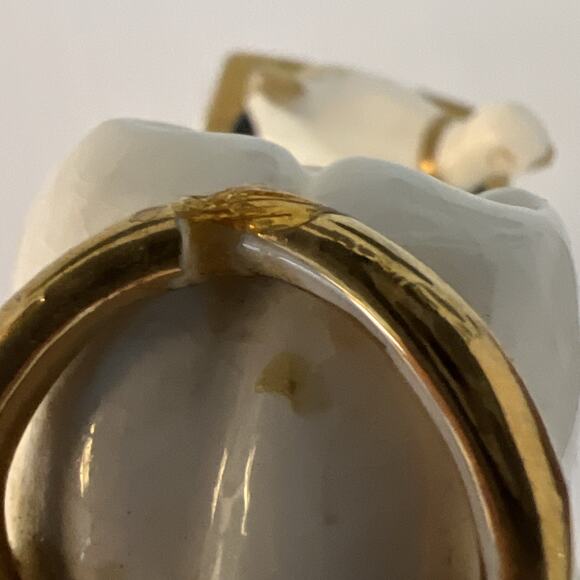 Napco Angel With Dove Bird Present Toy Ceramic Figurine 4” Japan READ - Picture 9 of 16